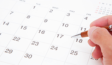 作業⽇程の調整